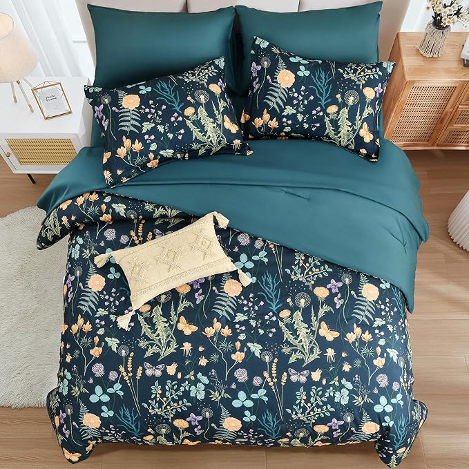 Yiran Blue Twin Comforter Set - Image 3