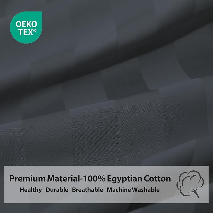100% Egyptian Cotton Fitted Sheet Twin-XL/Split King Size, 600 Thread Count - Image 3