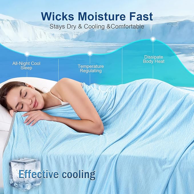 KMUSET Cooling Blanket Twin XL, Double Sided Summer Cooling Blankets - Image 4