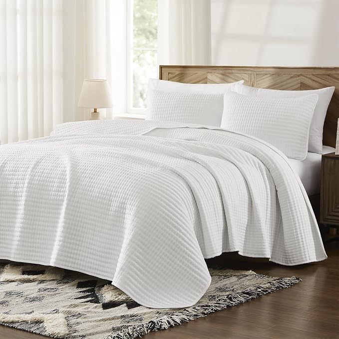 WRENSONGE White California/Oversized King Size Quilt Bedding Set - Image 3