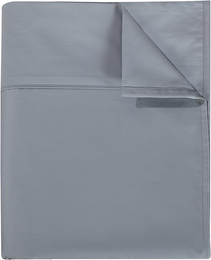 Flat Sheet Only Cal King Size, 400 TC 100% Egyptian Cotton Flat Sheet by ShunjieHome