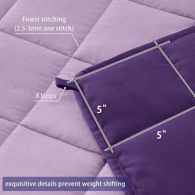 King Size Weighted Blanket for Adults Cooling Heavy Blanket for Sleeping - Image 5