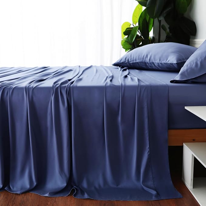 Bamboo Viscose Flat Sheets Only, Sateen Weave Calking Size Flat Sheet Only - Image 4