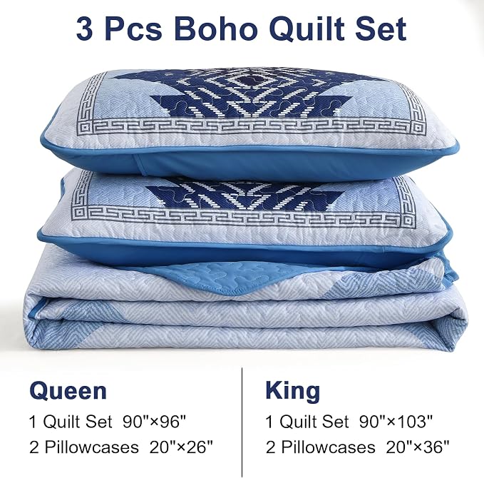 Dintszyayue Boho Quilt Set King Size - Image 7