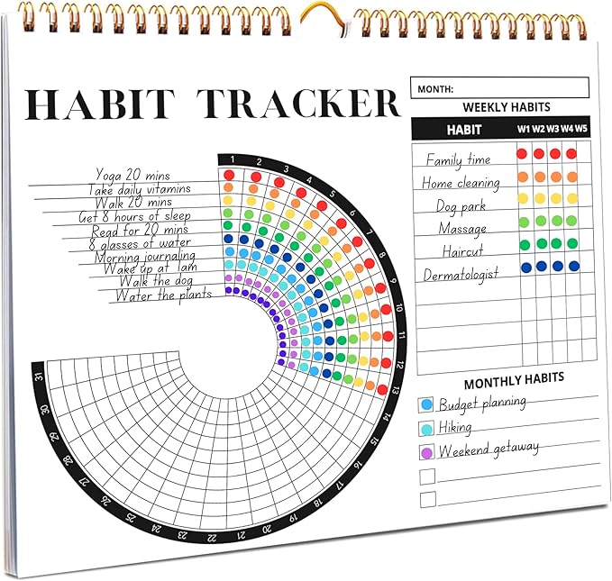 Lamare 2026 Habit Tracker Calendar – Premium Daily Habit Tracker Journal and by Lamare