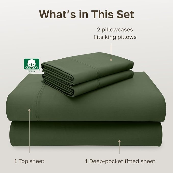 California Design Den King Deep Pocket Sheets Set - Image 4
