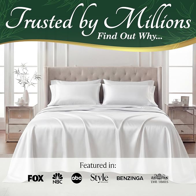 DECOLURE 100% Viscose Derived from Bamboo Sheets Queen Size - Image 5