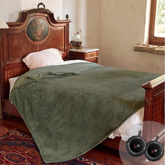 Texciting Electric Blanket Queen Size 84''X90'' by TEXCITING