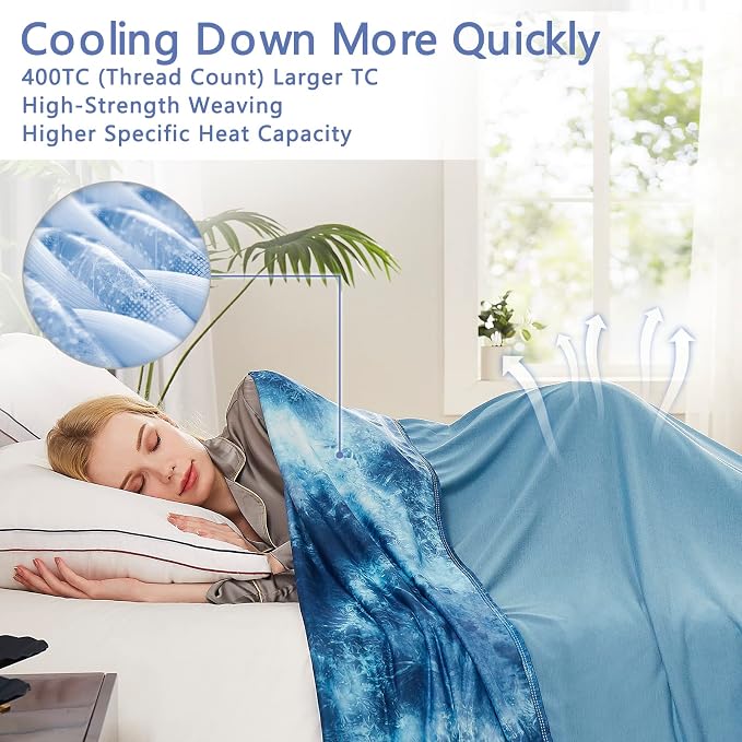 Topcee Cooling Blanket for Hot Sleepers and Night Sweats, 100% Oeko-Tex - Image 4