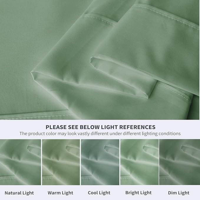 Maple&Stone Full Flat Sheet 6 Pack, Premium Soft & Breathable, Brushed - Image 4