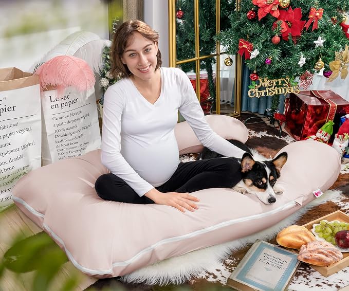 Meiz Cooling Pregnancy Pillows for Sleeping, Maternity Body Pillow for Pregnant - Image 7