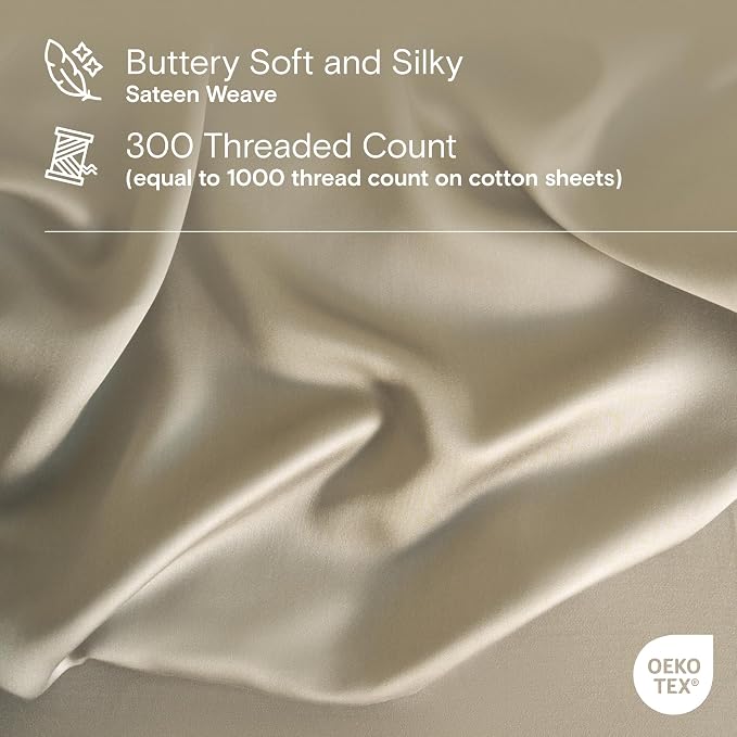 DOZ Sheet Set, 100% Viscose derived from Bamboo, Organically Grown, Buttery Soft - Image 3