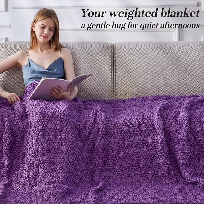 Anysay Knitted Weighted Blanket - Image 2
