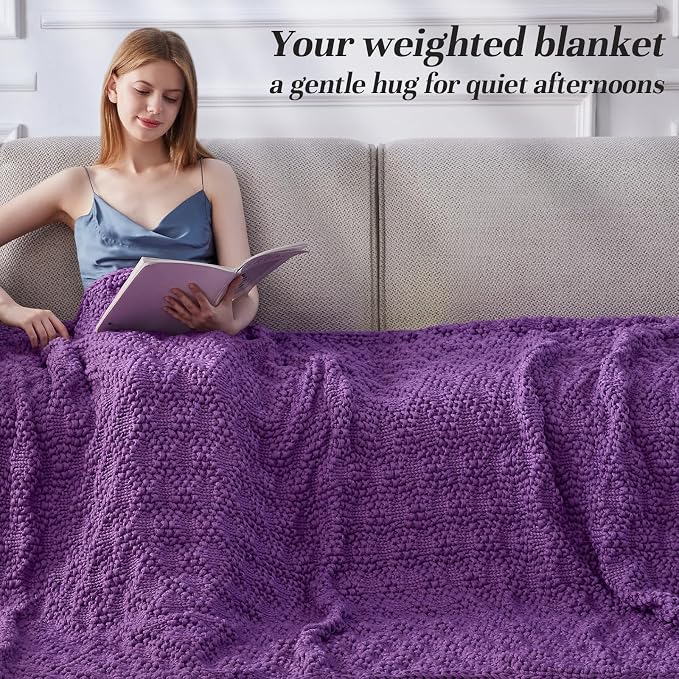 Anysay Knitted Weighted Blanket - Image 2