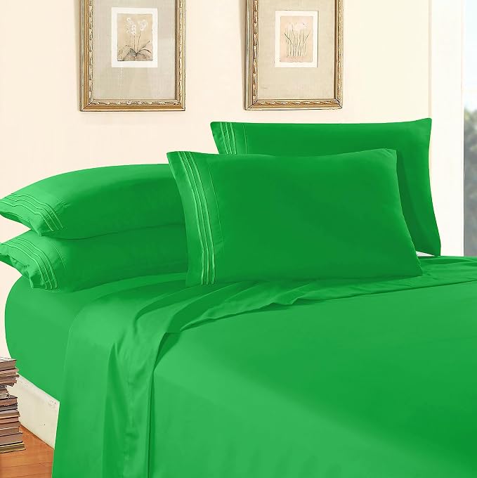 Elegant Comfort Luxury 1500 Premium Hotel Quality Microfiber 4-Piece Sheet Set - Image 3