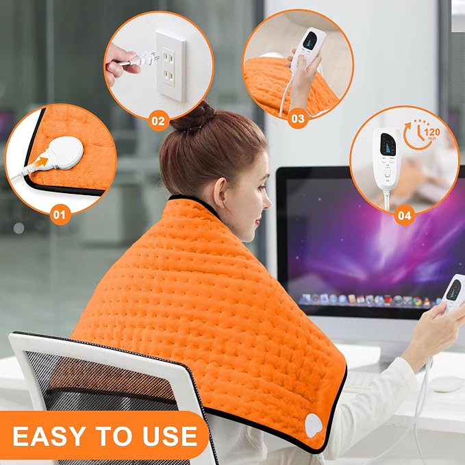 Deepsoon Heating Pad, Electric Heating Pads - Image 3