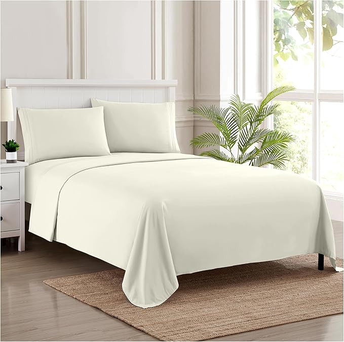Twin Sheets - Breathable Luxury Sheets - 1800 Supreme Collection Extra Soft by SweetHomeCollection