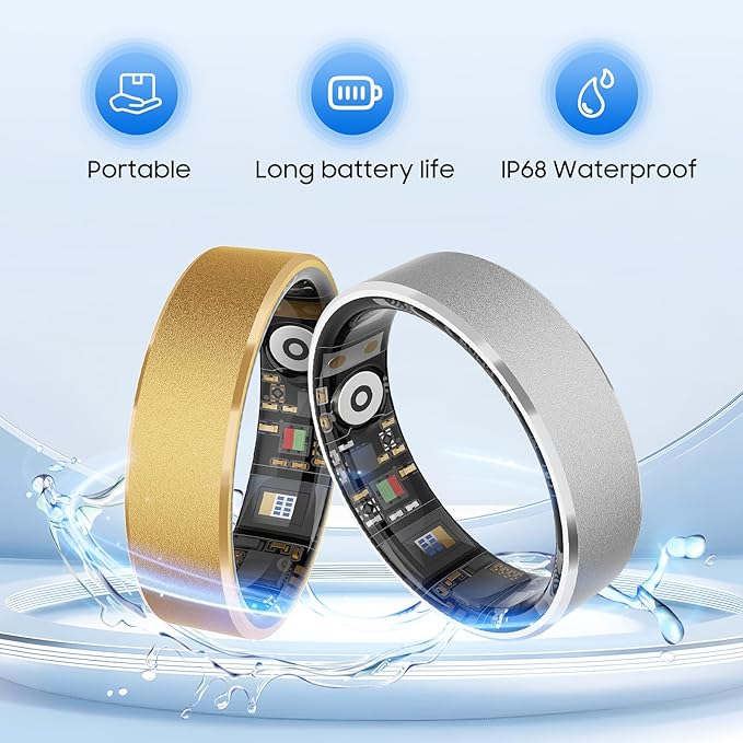 Smart Health Ring, Featuring Stress and Sleep Monitoring Functions, Compatible - Image 4