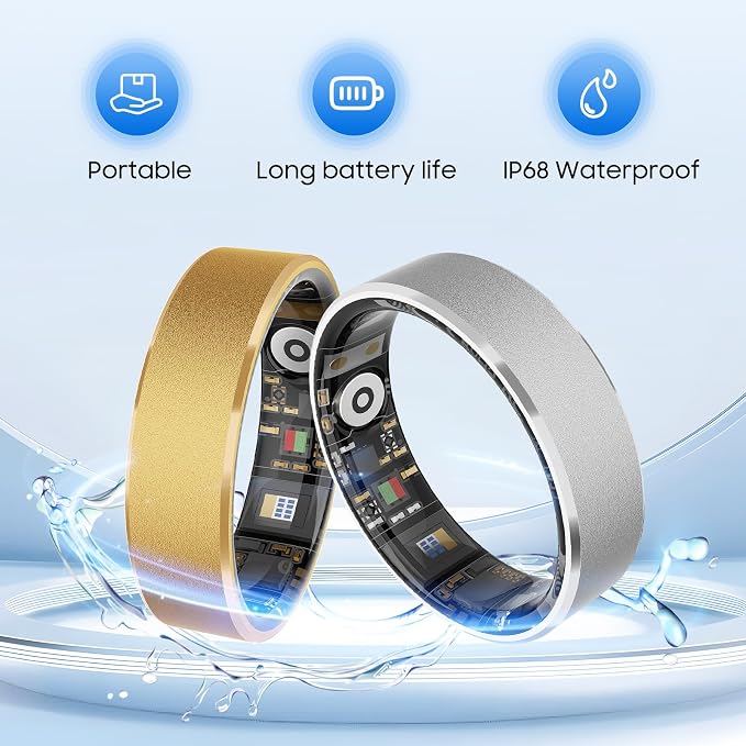 Smart Health Ring, Featuring Stress and Sleep Monitoring Functions, Compatible - Image 4