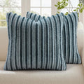 decorUhome Cozy Faux Fur Throw Pillow Covers 20x20 Set of 2 Decorative Soft by decorUhome