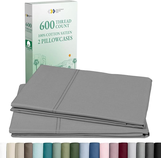 California Design Den Luxuriously Soft Premium 600 Thread Count, 100% Cotton by CaliforniaDesignDen