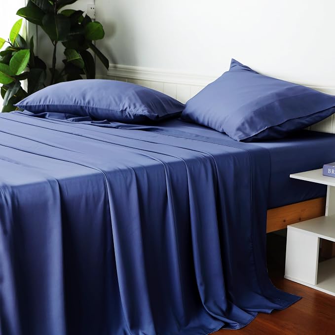 Bamboo Viscose Flat Sheets Only, Sateen Weave Queen Size Flat Sheet Only - Image 4