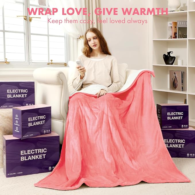 Electric Heated Blanket Twin 62" x 84" - Image 8
