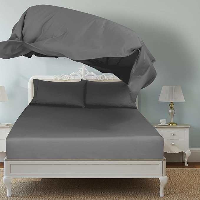 Royale Linens 6 Pack Bulk Flat Sheet Set - Image 6