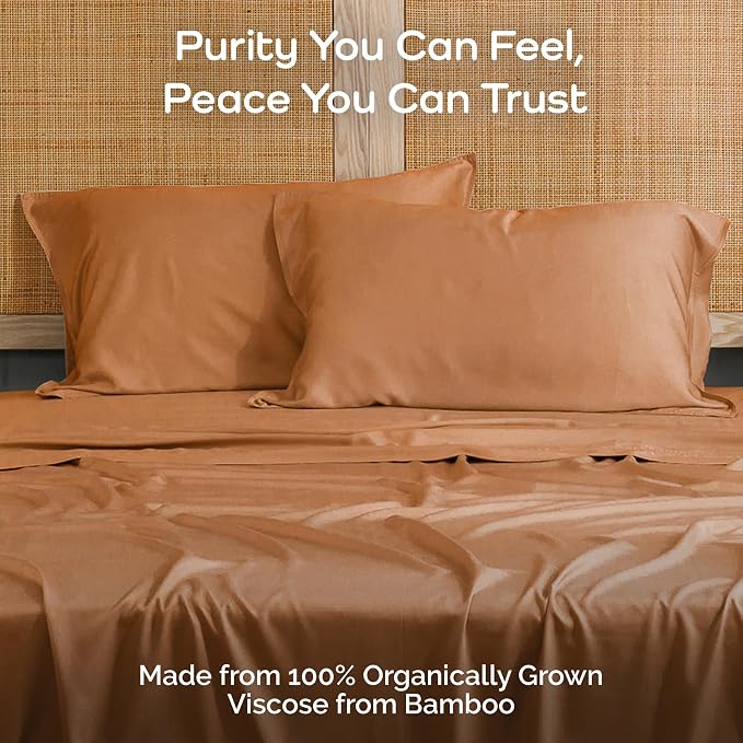 Pillow Cases Queen Size Set of 2 Pillowcases 100% Viscose from Bamboo Cooling - Image 2