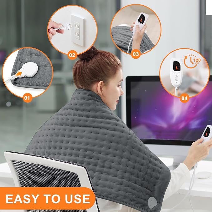 Deepsoon Heating Pad, Electric Heating Pads - Image 2