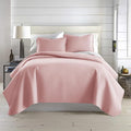 Southshore Fine Living, Inc. Stitched Pink Queen Quilt Bedding Set, Oversized by SouthshoreFineLivingInc