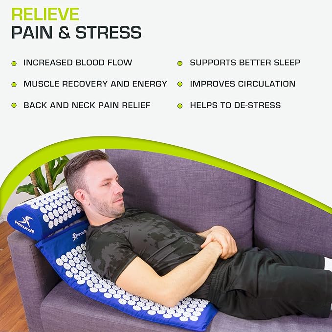 ProsourceFit Acupressure Mat and Pillow Set - Image 4