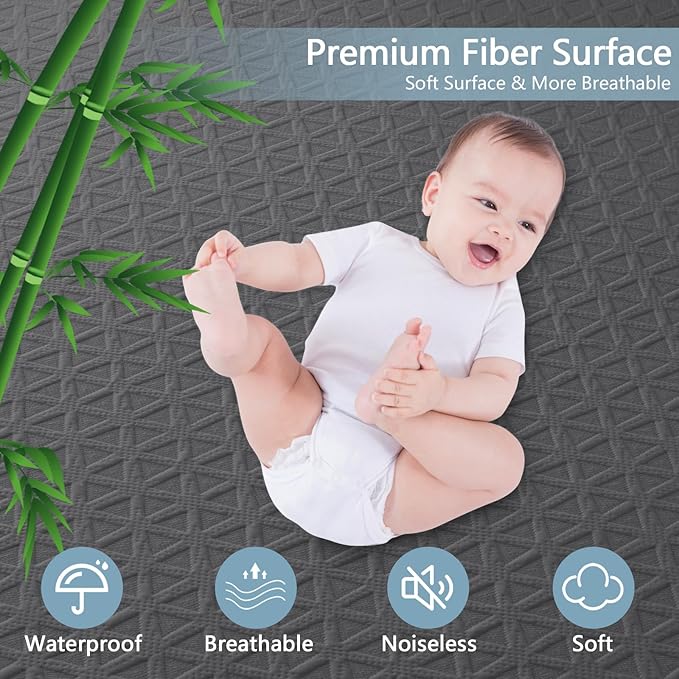 Premium Waterproof Mattress Protector Queen Size, Breathable Bed Cover 3D Air - Image 2
