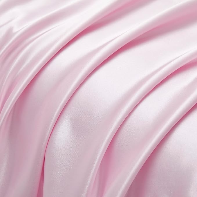 Satin Pillowcases with Zipper （20x36）, King Size Pillowcases Set of 2 - Image 3