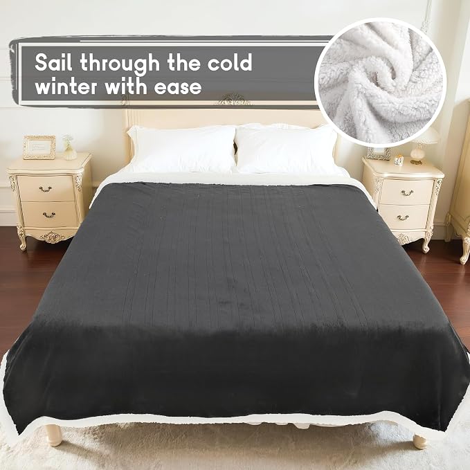Heated Blanket Electric Blanket Full Size 72''x84'' - Image 9