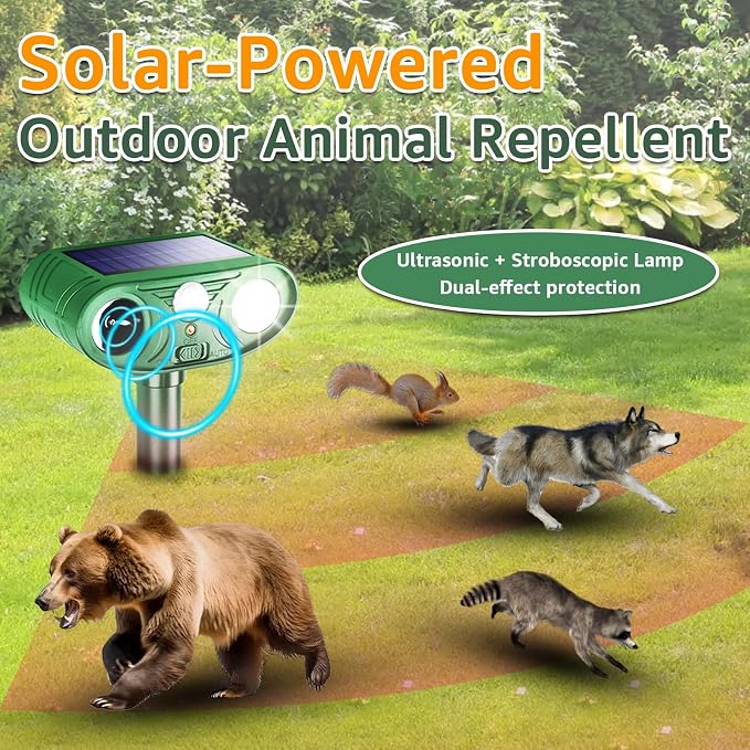 Solar Ultrasonic Animal Repellent Outdoor - Image 4
