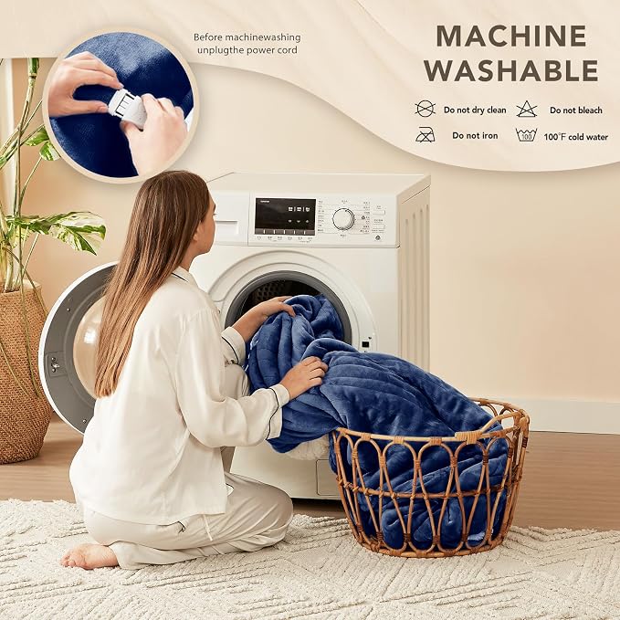 Homemate Electric Heated Blanket Full - Image 7