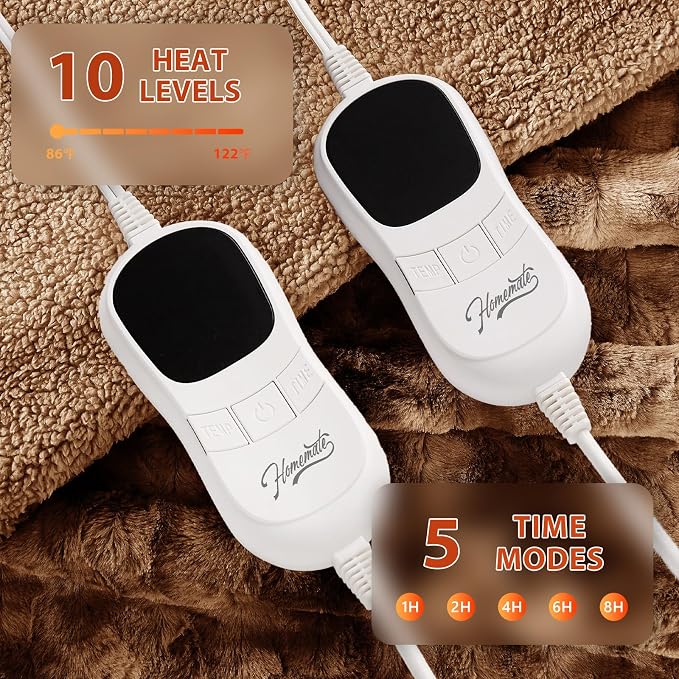 Homemate Electric Heated Blanket Queen Size - Image 3