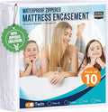 Utopia Bedding Mattress Protector Zippered Twin Size, 100% Waterproof Bed Bug by UTOPIABEDDING
