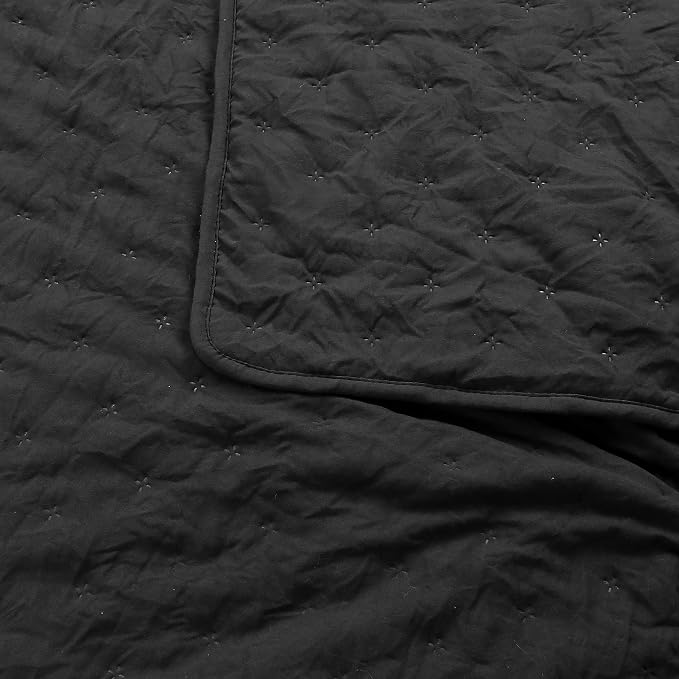 ROARINGWILD Black Queen Size Quilt Bedding Sets - Image 5