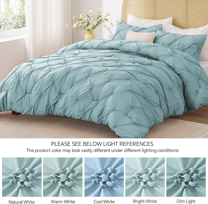 BEDELITE Dusty Blue King Size Comforter Set - Image 8