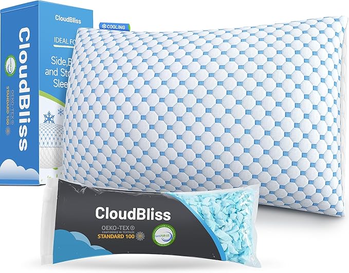 CloudBliss Shredded Memory Foam Pillow by CloudBliss