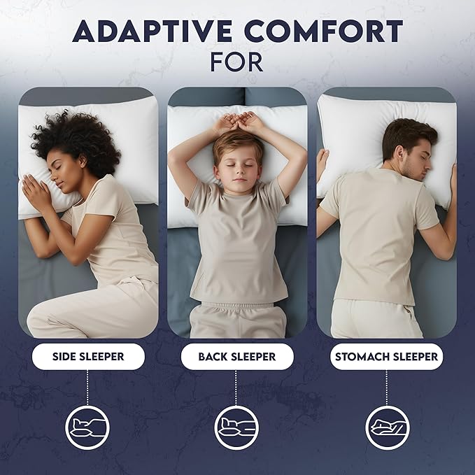 Utopia Bedding Bed Pillows for Sleeping Standard Size, Soft & Fluffy Pillow - Image 5