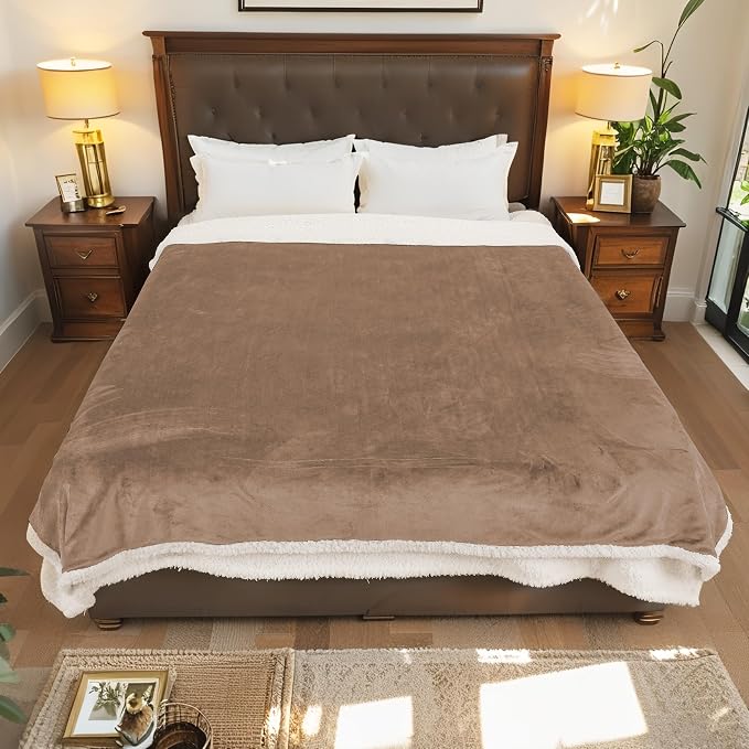 LaffyLo Heated Throw Blanket 50 x 60, Fast Heating Electric Blanket, Dual-Sided - Image 9