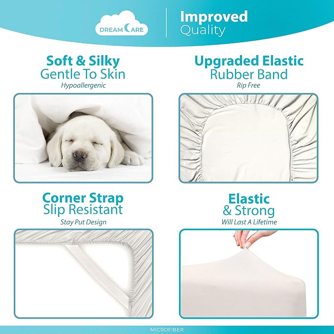 DREAMCARE King Fitted Sheet - Image 6