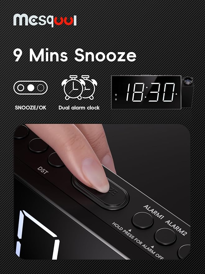 Projection Digital Alarm Clock - Image 8