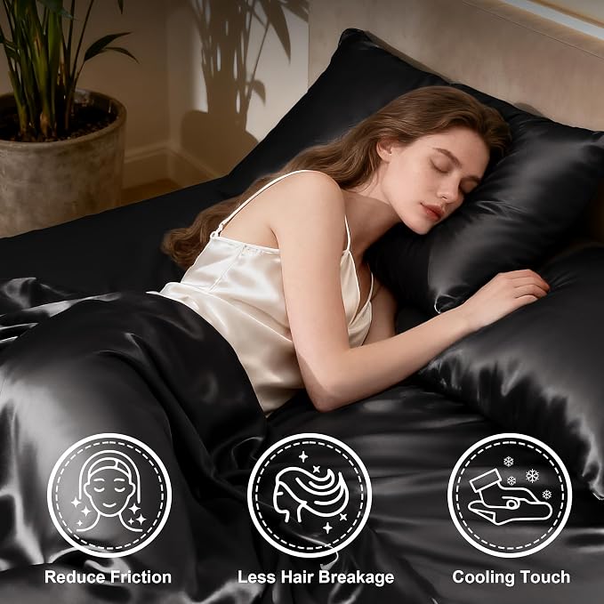 Love's cabin Full Size Satin Sheet Sets - Image 3
