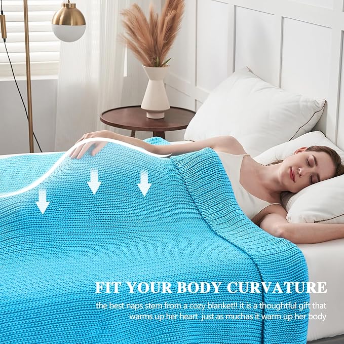 L'AGRATY Knitted Weighted Blanket - Image 6