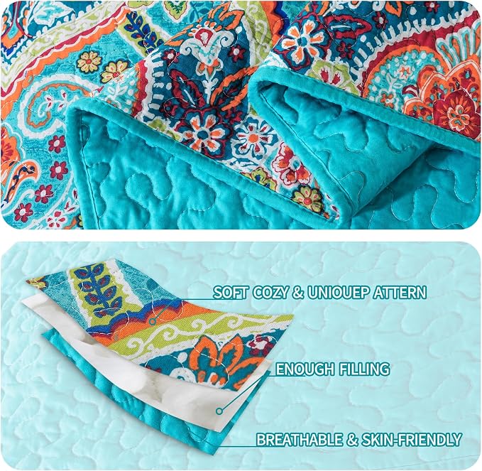 BEDIFANY Cotton Oversized King Size Quilt - Image 4