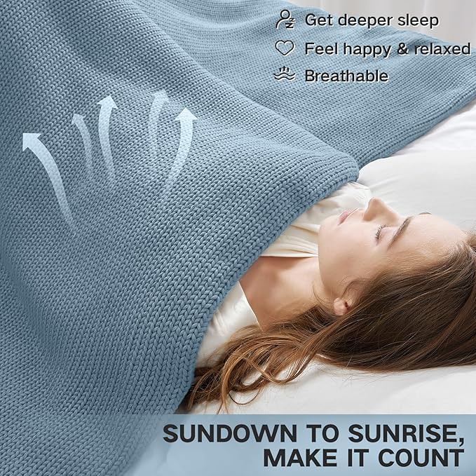 Guohaoi Knitted Weighted Blanket - Image 6